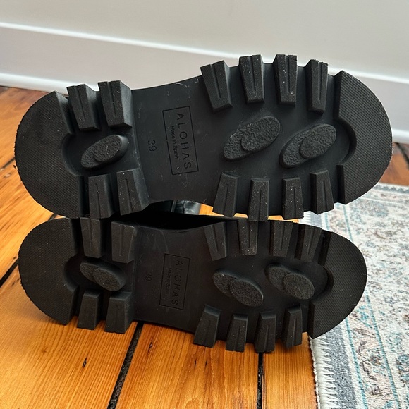 ALOHAS Go Getter Leather Tall Platform Chelsea Boot Black Women’s 8 - Picture 11 of 11